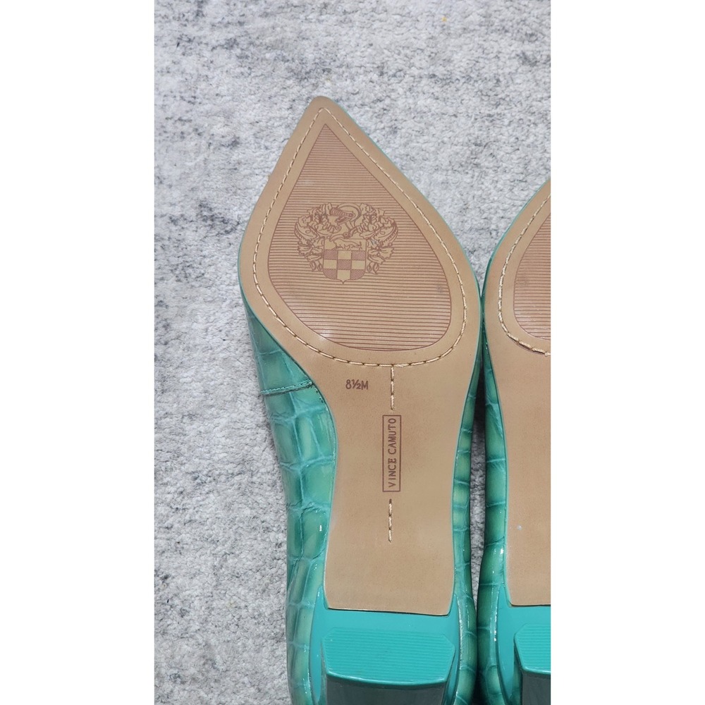 Vince Camuto Women's Tritellia Green Patent Leather Pump - Ocean Size 8.5M - Picture 5 of 10